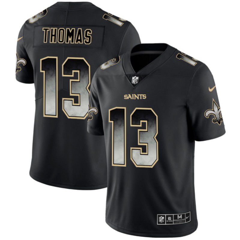 Men New Orleans Saints #13 Thomas Nike Black Smoke Fashion Limited NFL Jerseys->new orleans saints->NFL Jersey